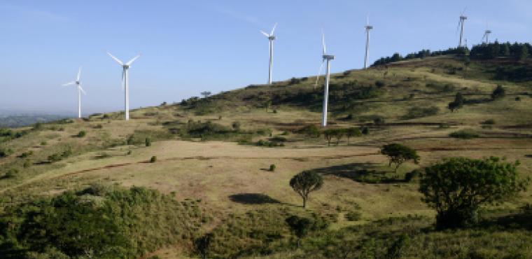 wind turbines hills